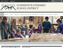 Tablet Screenshot of gunnisonschools.net